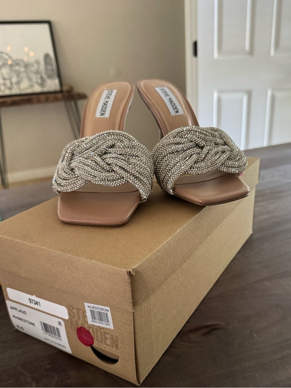 Steve Madden - Rhinestone - Knot Slide Mules